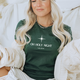 Oh Holy Night Cute Christian Christmas T-Shirt