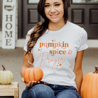 Pumpkin Spice & Prayer Fall Christian Coffee Mug