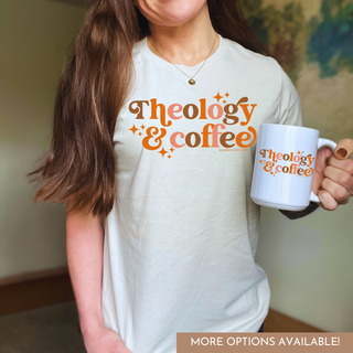 Theology & Coffee Fall Mug Pumpkin Spice Colors