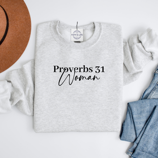 Proverbs 31 Woman Christian Mothers Day Crewneck Sweatshirt