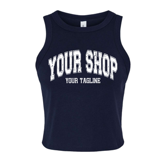 Custom Branded Logo Women's Micro Rib Racer Tank (MIN. 3)