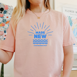 Made New Baptism Christian Graphic T-Shirt