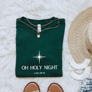 Oh Holy Night Cute Christian Christmas T-Shirt