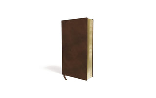 NIV, Pocket Thinline Bible, Leathersoft, Brown, Red Letter, Comfort Print Imitation Leather