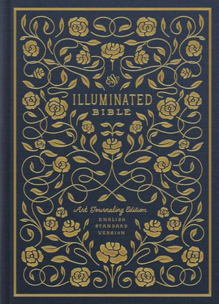 ESV Illuminated Bible-Art Journaling Edition-Navy Cloth Over Board