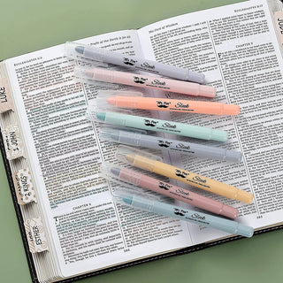 Gel Highlighters, 8 Pack, No-Bleed, Twist-Up Design