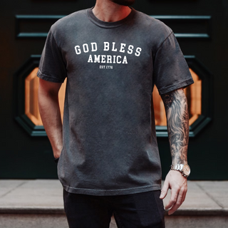 God Bless America 1776 - Comfort Christian T-Shirt, Gospel Wear and Share