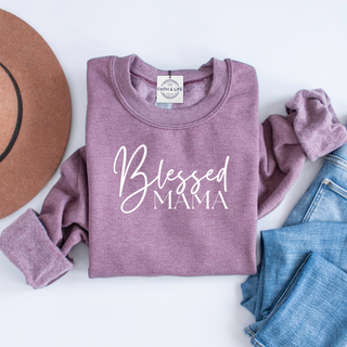 Blessed Mama Christian Mothers Day Crewneck Sweatshirt