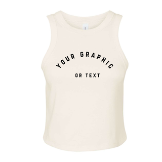 Custom Branded Logo Women's Micro Rib Racer Tank (MIN. 3)