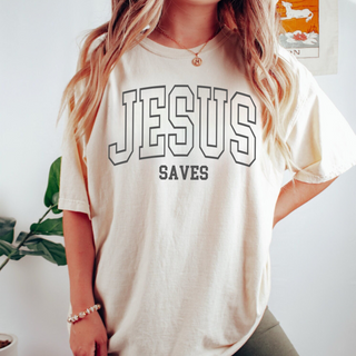 JESUS SAVES- Comfort Christian T-Shirt, Gospel Wear and Share