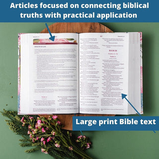 NIV, The Woman's Study Bible, Leathersoft, Blue, Full-Color, Red Letter: Receiving God's Truth for Balance, Hope, and Transformation