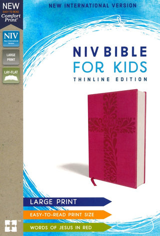 NIV Bible for Kids, Large Print, Imitation Leather, Pink