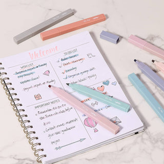 Aesthetic Highlighters Set of 8 Chisel Tip