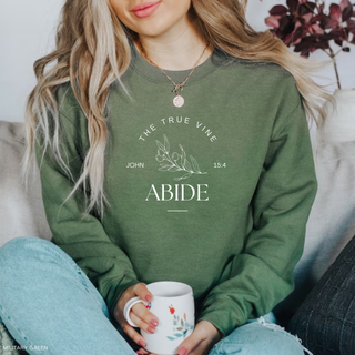 Jesus The True Vine: Abide Sweatshirt