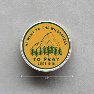 *LAST ONE!*He Went To The Wilderness to Pray Pin