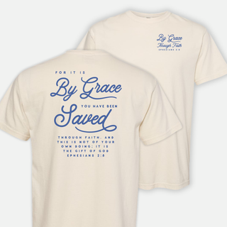 By Grace Through Faith Christian Graphic T-Shirt
