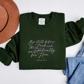 January Sweatshirt of the Month: Psalm 37:7