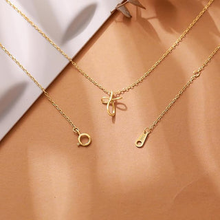 "Complete in Christ" Minimalist Infinity Cross Necklace