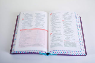 Tyndale NLT Girls Life Application Study Bible, TuTone (LeatherLike, Purple/Teal), NLT Bible with Over 800 Notes and Features, Foundations for Your Faith Sections