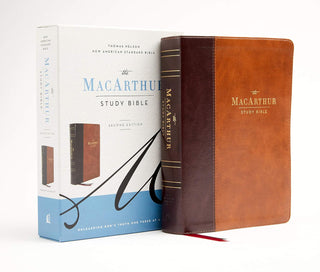 NASB, MacArthur Study Bible, 2nd Edition, Leathersoft, Brown, Comfort Print: Unleashing God's Truth One Verse at a Time, Imitation Leather
