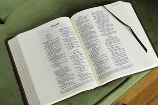 NIV, Journal the Word Bible (Perfect for Note-Taking), Double-Column, Leathersoft, Brown, Red Letter, Comfort Print: Reflect, Take Notes, or Create Art Next to Your Favorite Verses