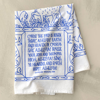 Christ the Lord Hymn Tea Towel