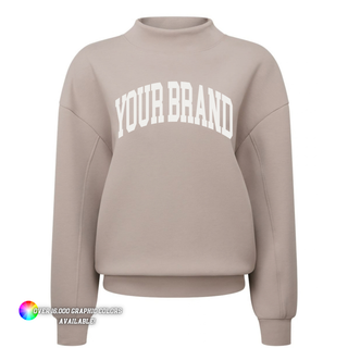 Custom Women’s TriDri TD660 Women's Luxe Mock Neck Sweatshirt - MIN ORDER QTY: 12