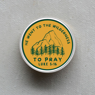 *LAST ONE!*He Went To The Wilderness to Pray Pin