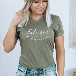 Blessed Is She Who Has Believed Graphic T-Shirt