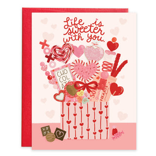 Valentine Greeting Card - Sweets
