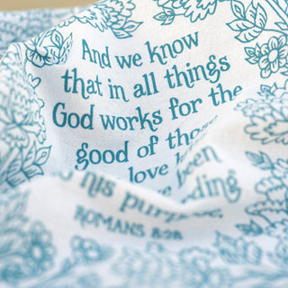 In All Things Scripture Tea Towel