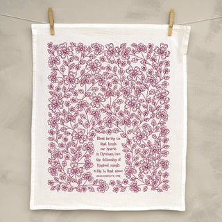 Blest Be the Tie Hymn Tea Towel
