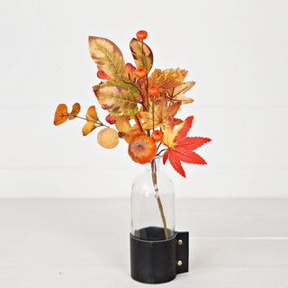 530216- 15in Pick-Fall Mix Maple Leaves w. Podka Pumpkin-