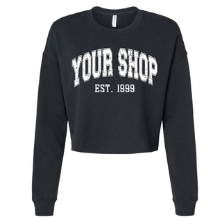 Custom Branded Logo Athletic Cropped Crewneck (MIN. 3)