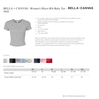 Ask Me Where My Hope Comes From Micro Rib Baby Tee