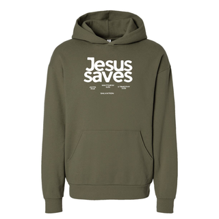 Jesus Saves Hooded Sweatshirt: July 2026
