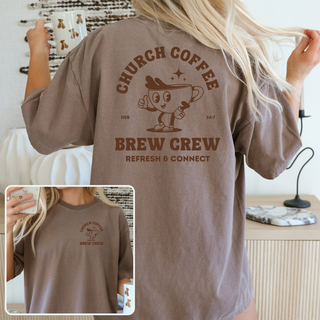 Church Coffee Brew Crew Unisex Graphic T-Shirt