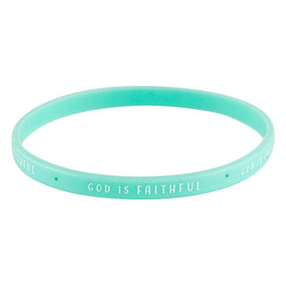 Silicone Bracelet - God Is Faithful - 4pc