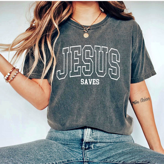 JESUS SAVES- Comfort Christian T-Shirt, Gospel Wear and Share