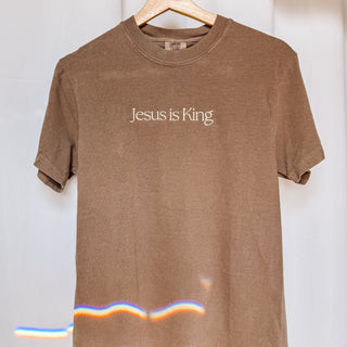 Embroidered Jesus is King Cute Christian T-Shirt