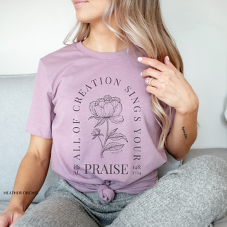 All Creation Sings Your Praise Graphic T-Shirt