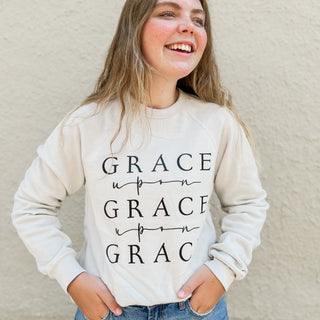 Grace Upon Grace Upon Grace Crewneck Sweatshirt