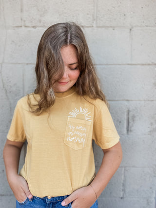 His Mercies Are New Every Morning Pocket Sunshine T Shirt