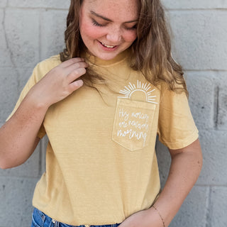 His Mercies Are New Every Morning Pocket Sunshine T Shirt