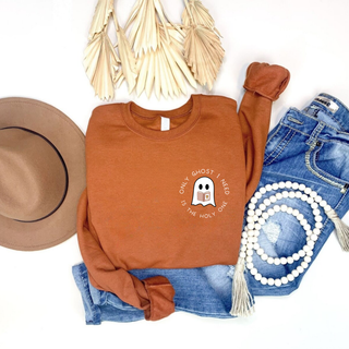 Only Ghost I Need Is The Holy One Cozy Crewneck Sweatshirt