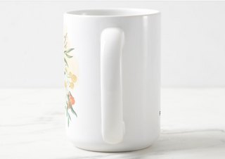 Consider the Lilies Watercolor Floral Christian 15oz Ceramic Coffee Mug