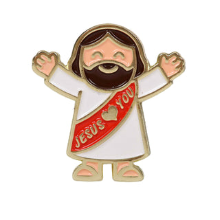 Jesus Loves You Enamel Pin