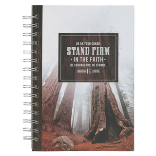 Journal Spiral Brown Stand Firm In The Faith 1 Cor. 16:13