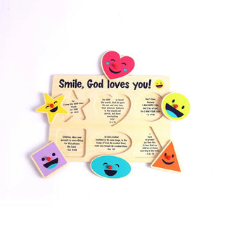 Wood Puzzle - Smile God Loves You