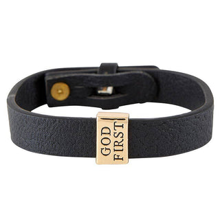 Leather Bracelet - God First